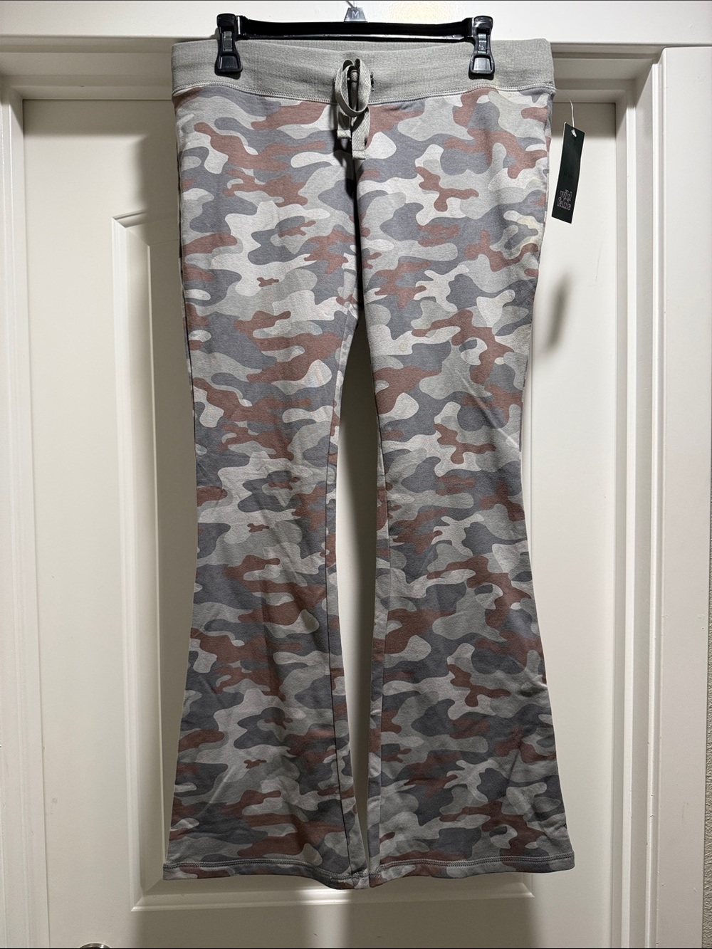 wild fable Gray & Taupe Camo Flare Sweatpants
